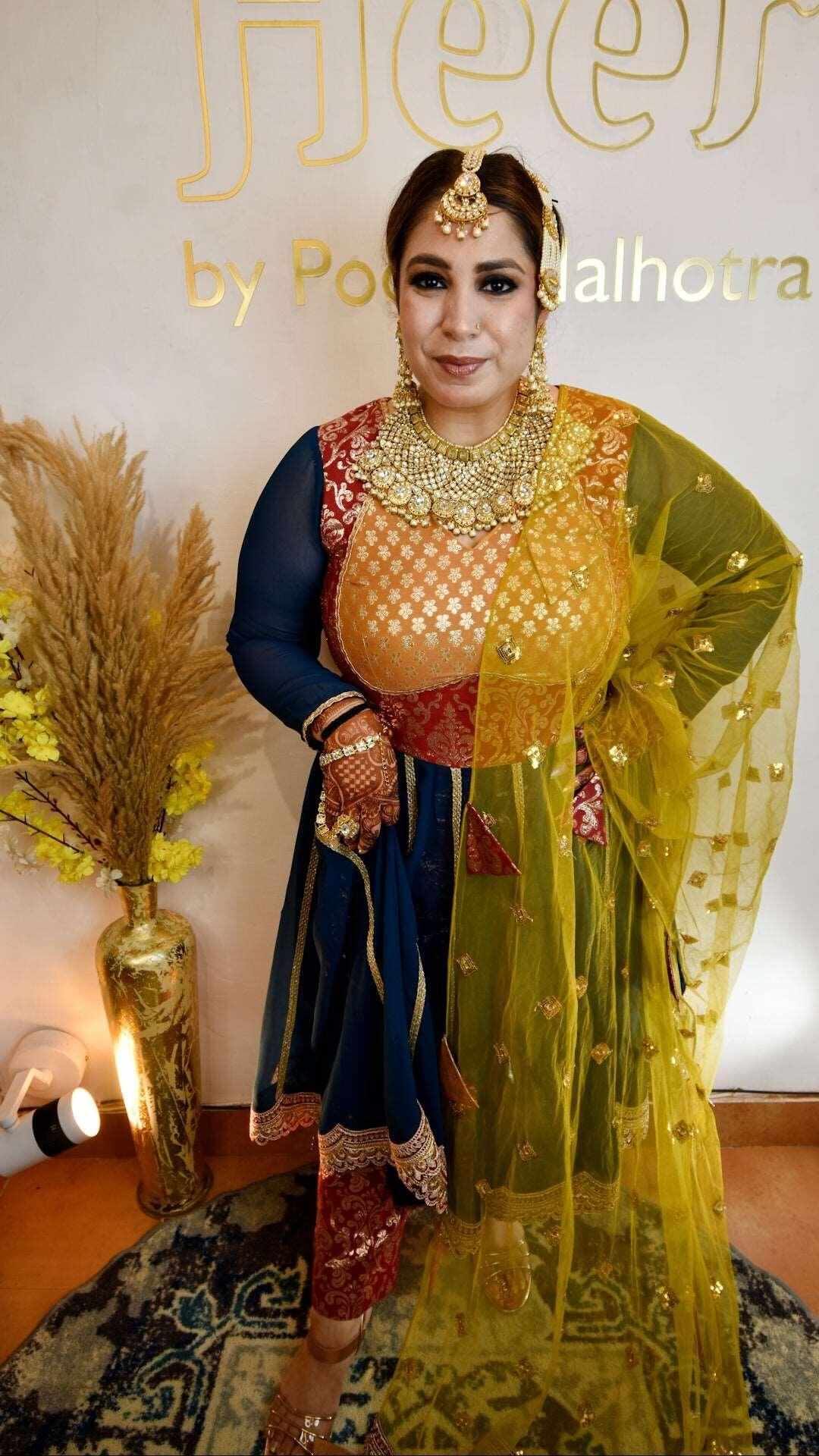 Multicolored Anarkali - Heer by Pooja