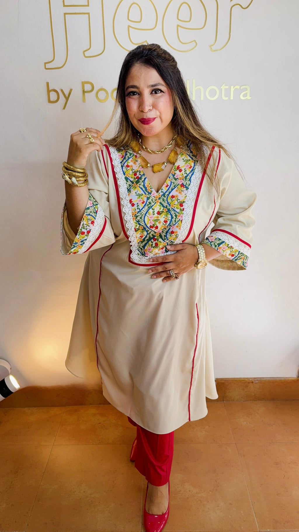 Floral Grace tunic set
